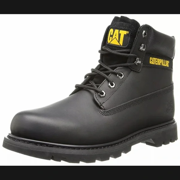 CAT Caterpillar colorado - Men's leather Boots winter boots black - Picture 3 of 12